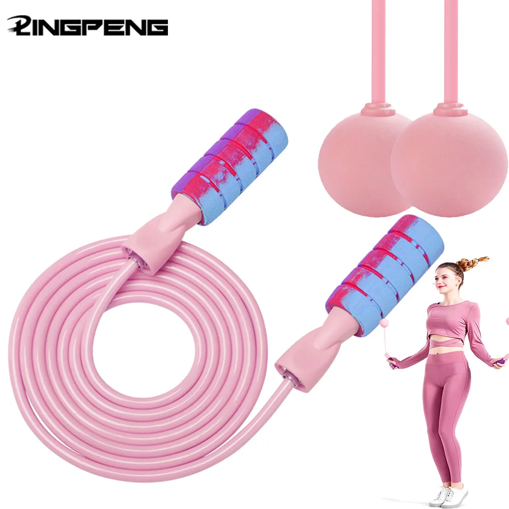 Cordless Jump Rope With Heavy Balls Sports Fitness Training Bodybuilding Exercise Rapid Speed Skipping Rope Home Gym Equipment