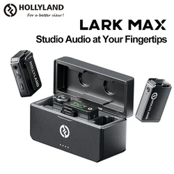 Hollyland Lark Max Professional Wireless Lapel Microphone 250m Range Lavalier Mic with Noise Cancellation& 22-Hour Battery Life