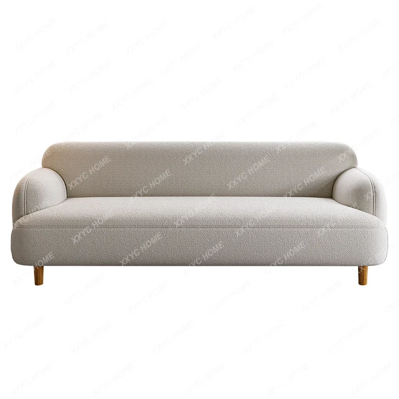 Clothing store lounge area sofa small apartment, living room technology cloth double apartment lamb wool