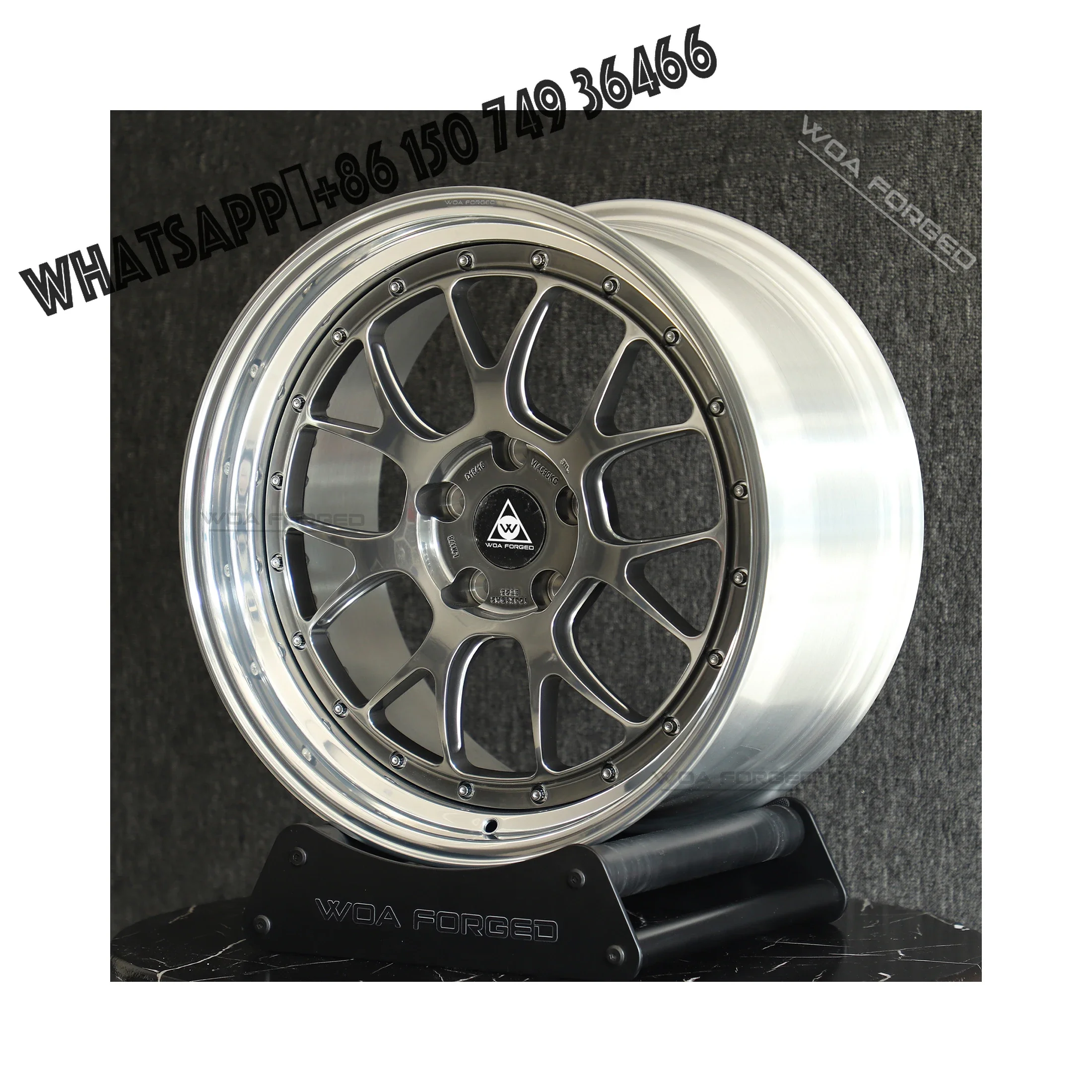 

Forged Car Wheels BS LM LMR Brick Black Chrome Lip GT M2 F80 F90 E46 E92 M3 M4 F30 Forged Wheels 2 Piece 540i for BMW Audi