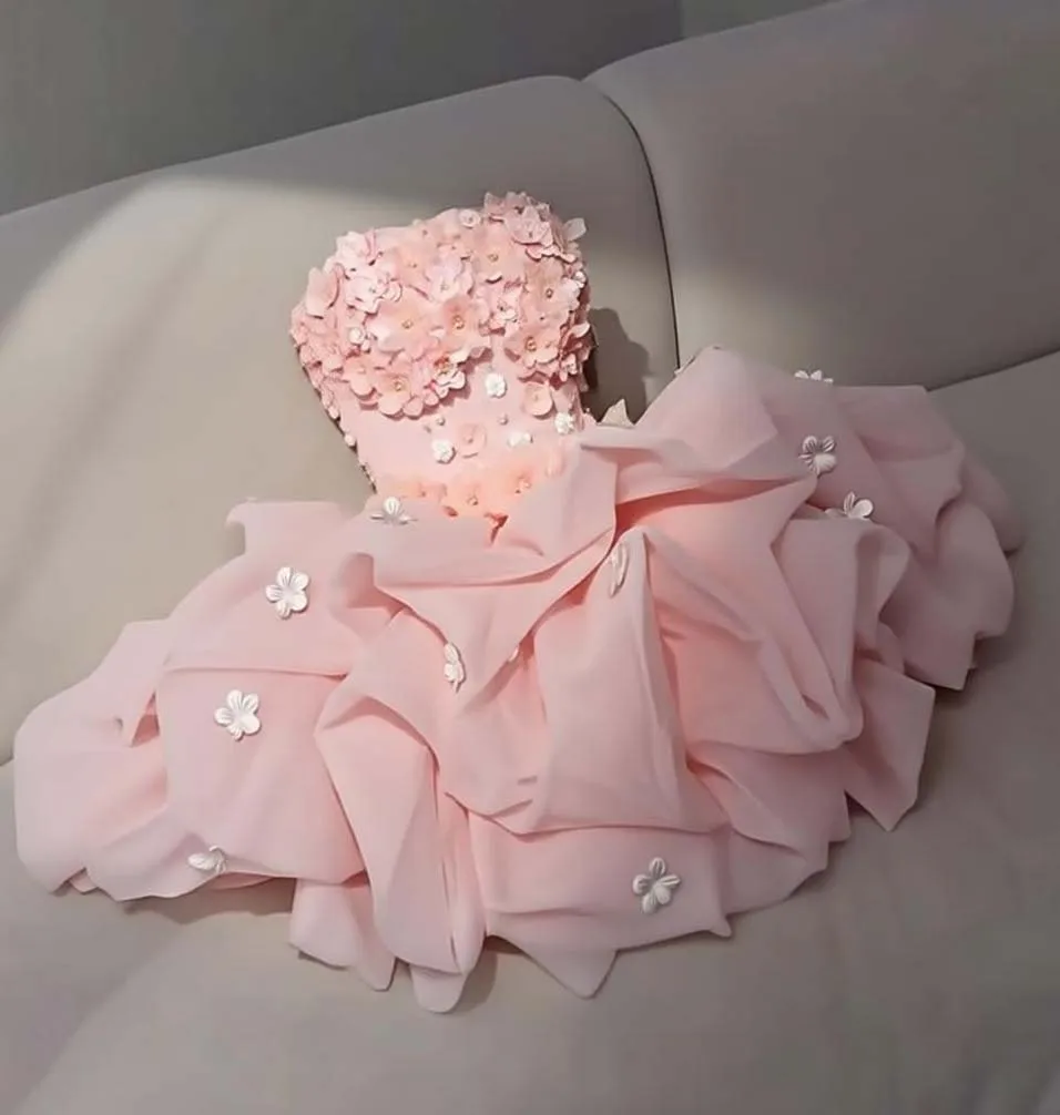 

Irregular Tiered Mini Homecoming Dresses For Teens With Flowers Strapless Graduation Dress Women Cocktail Dresses Sweet 15 16
