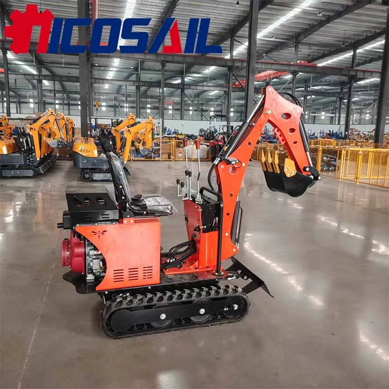 0.6 Ton Mini Excavator 6.5kW Compact Crawler Digger with Quick Coupler for Garden Landscaping Small Construction Work 6