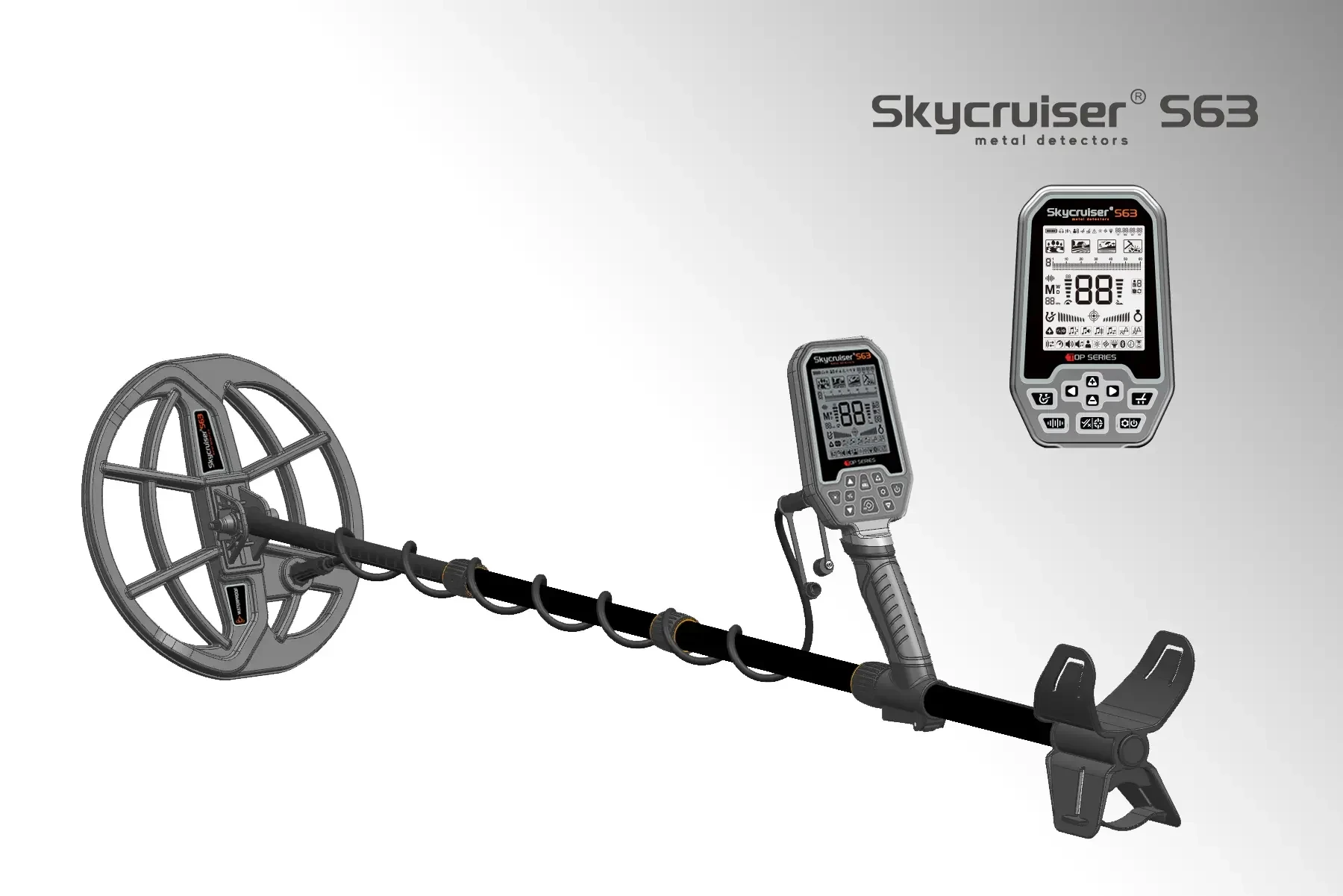 New S63 Professional Treasure Hunting Metal Detector – Multi-Frequency Underground Search, Waterproof