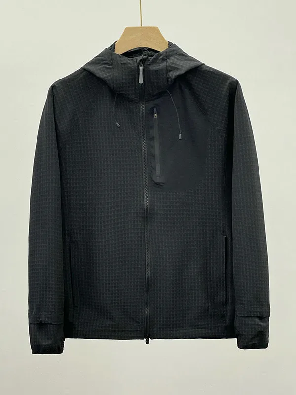 

Thiened Autumn Winter Outdoor Sports Jaet with Hood for Men And Women Fce Inner Windproof Stand Fit Long Sve Zipper