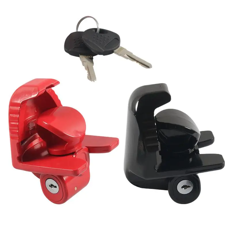 RV Trailer Lock Set Adjustable RV Trailer Lock Hook Travel Trailer Hitch Locks With Keys RV Accessories For Trailer Protection