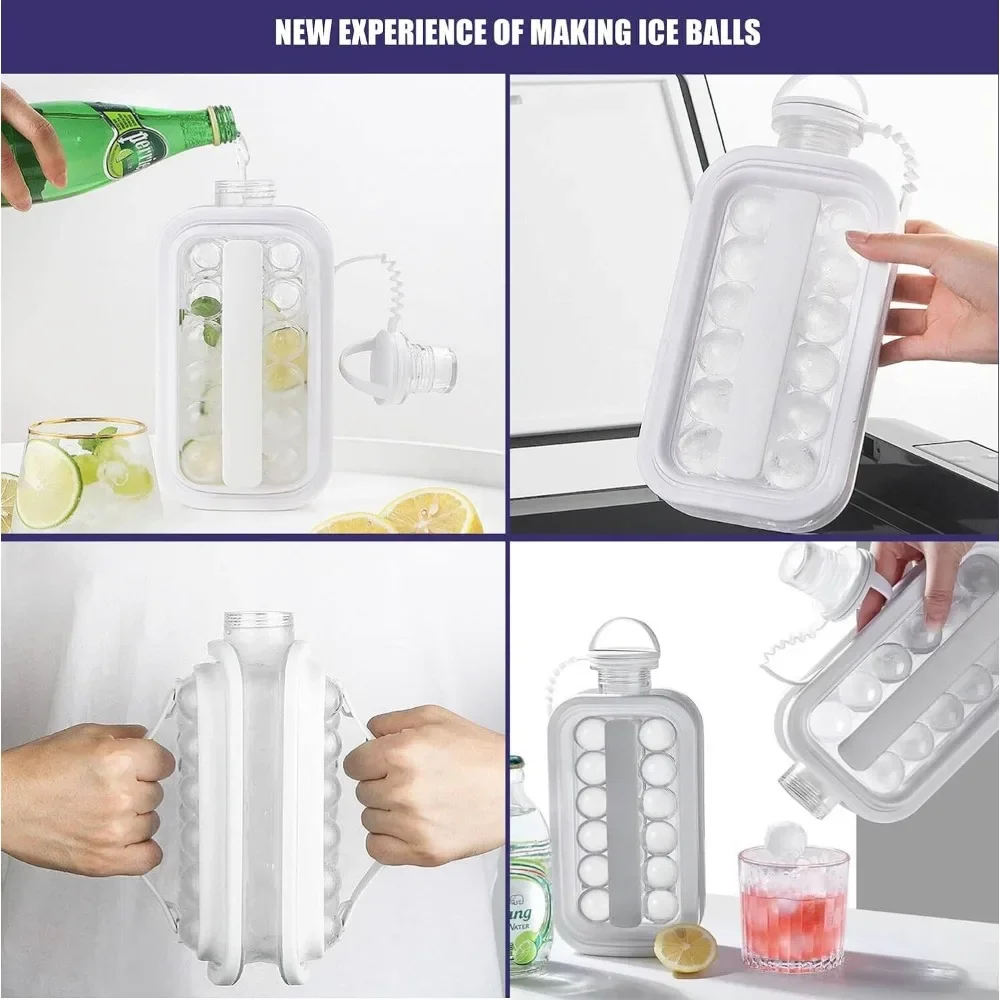 Creative Ice Making Mold Household Ice Hockey Mold Portable Two-way Kettle Ice Tray