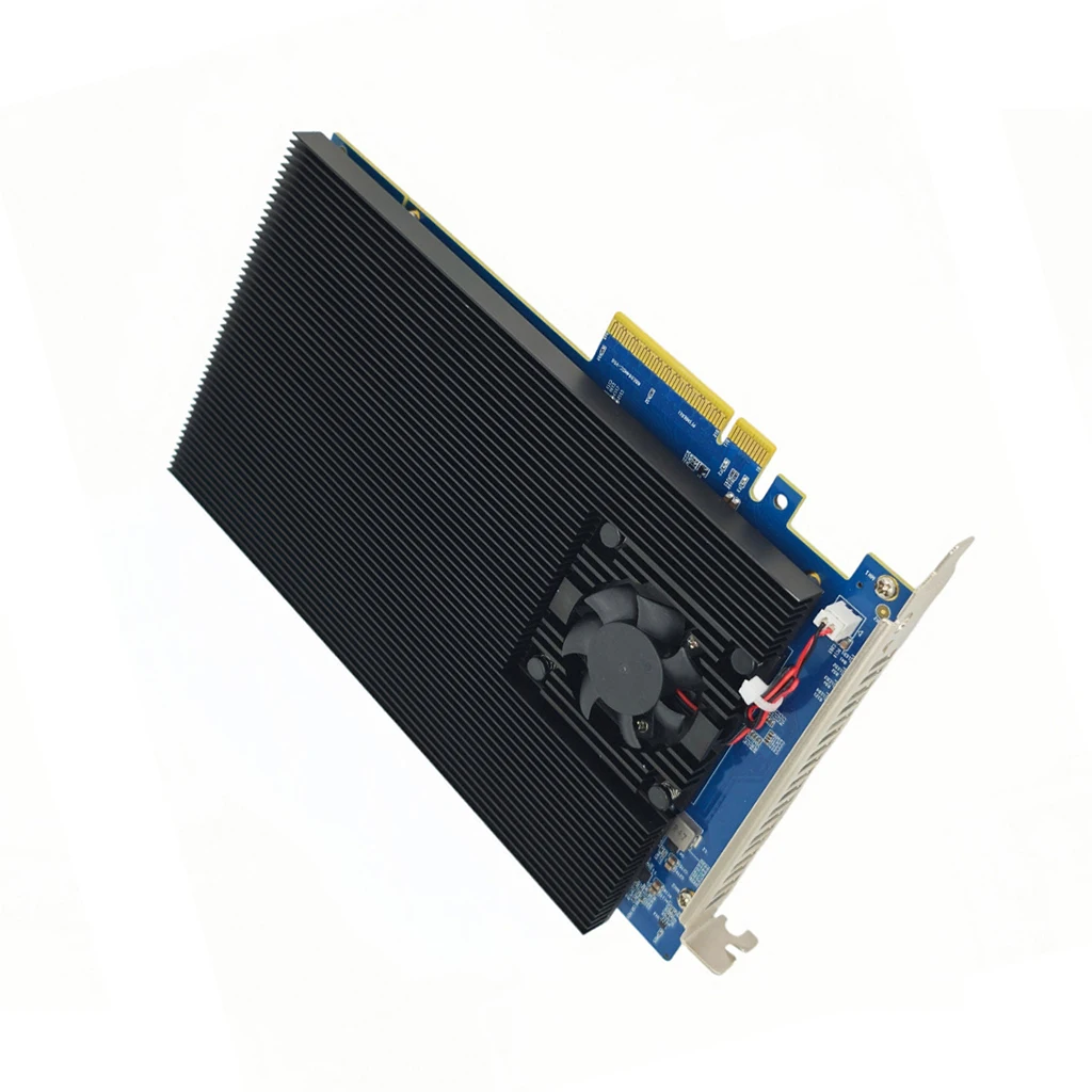 

For M.2 NVMe M/B&M Key Expansion Card PCIe 4.0 4‑bay M.2 NVMe 22110/2280/2242 SSD Motherboard Bifurcation/Splitting Adapter Card