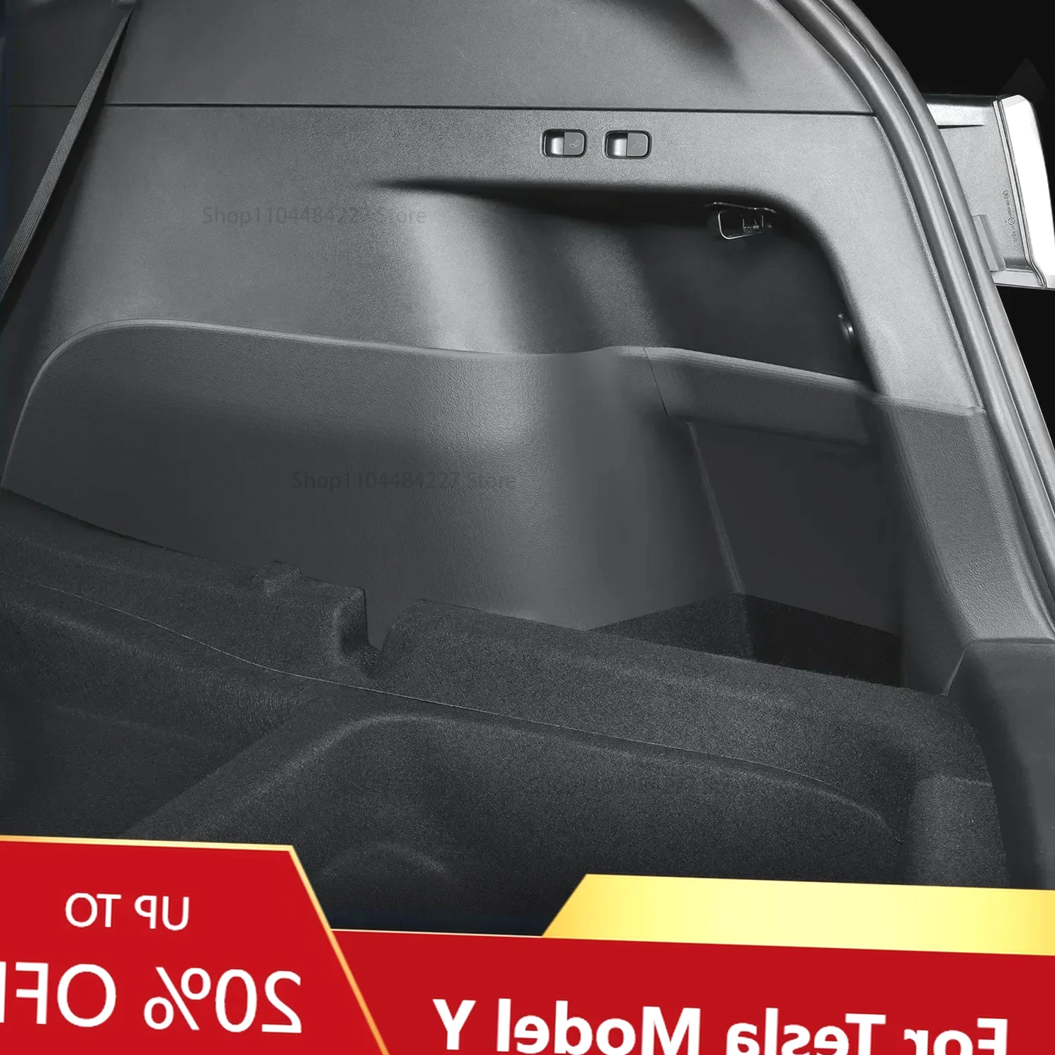 

For Tesla Model Y 2024 Rear Trunk Side Anti-Kick Pad Full Coverage Protection Kit Car Anti-dirty Pad 4Pcs Interior Accessor