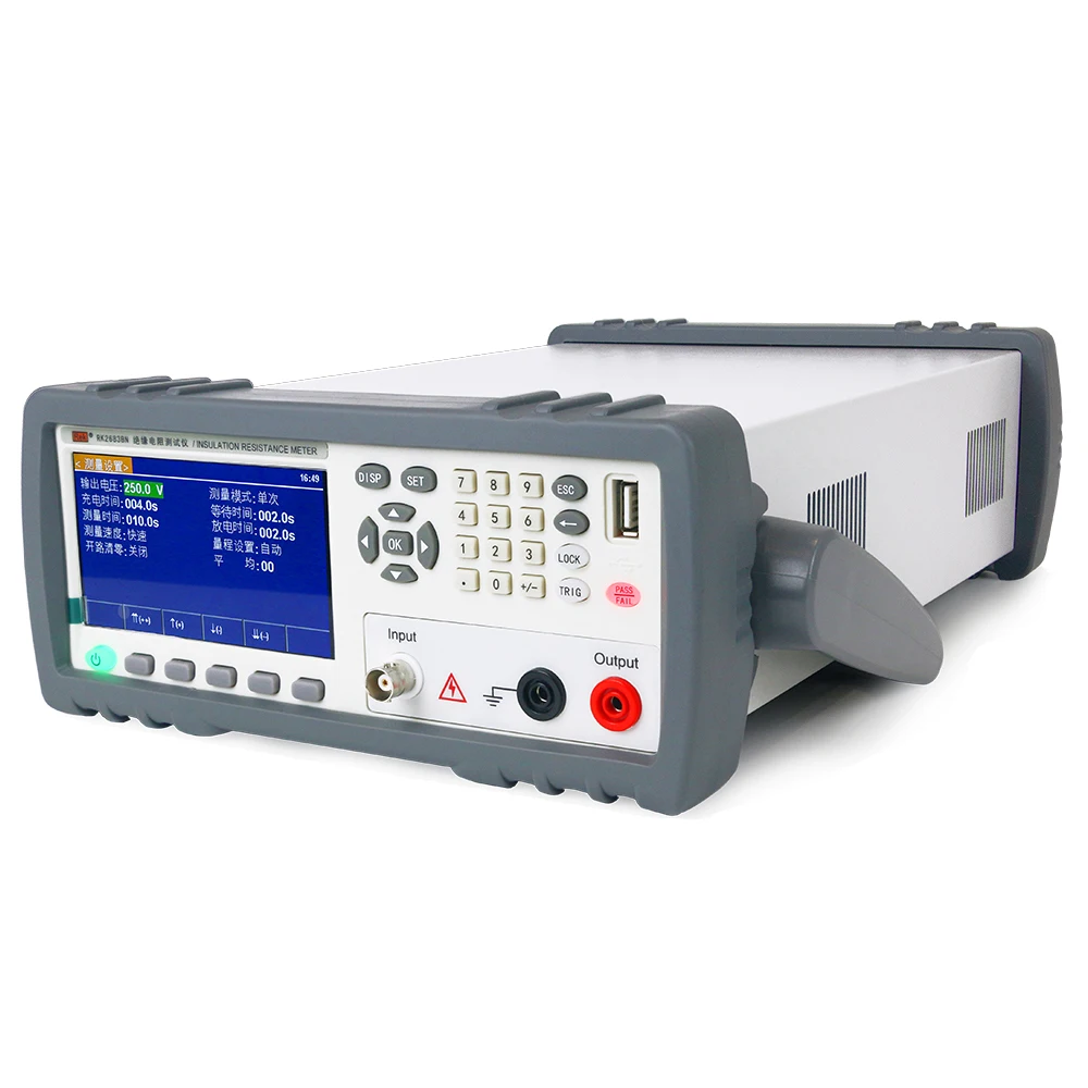 Insulation resistance tester RK2683BN supports data saving print resistance 10k ohm -5T ohm voltage 0.1-500V