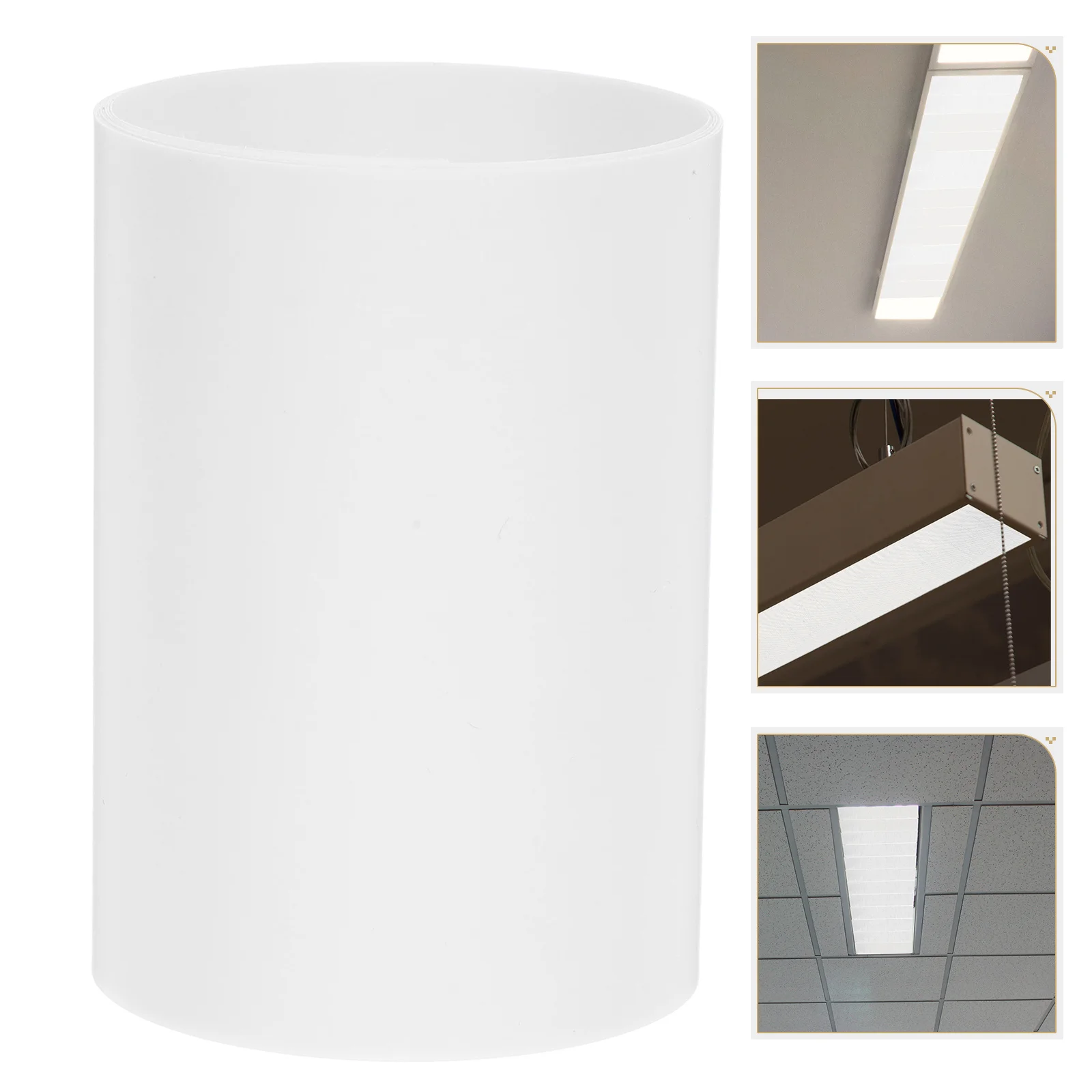 

Anti-Dazzling Office Ceiling Light Diffuser Lamp Shade Soft Heat Resistant Material for Enhanced