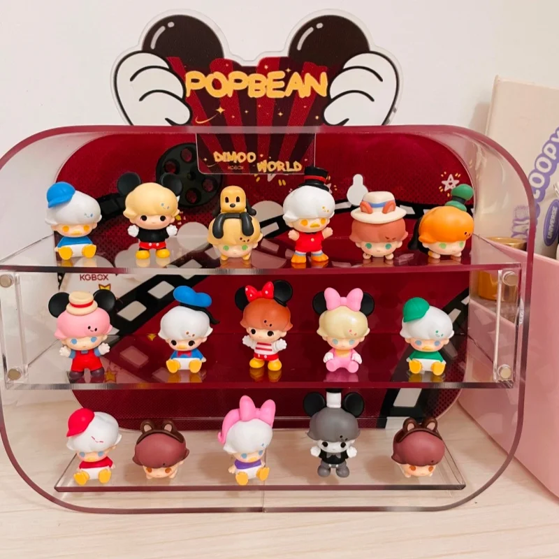 

Genuine Pop Mart Mini Blind Box Dimoo World Popbean Cute Doll Trendy Toy Desktop Ornament Anime Peripheral Holiday Gift