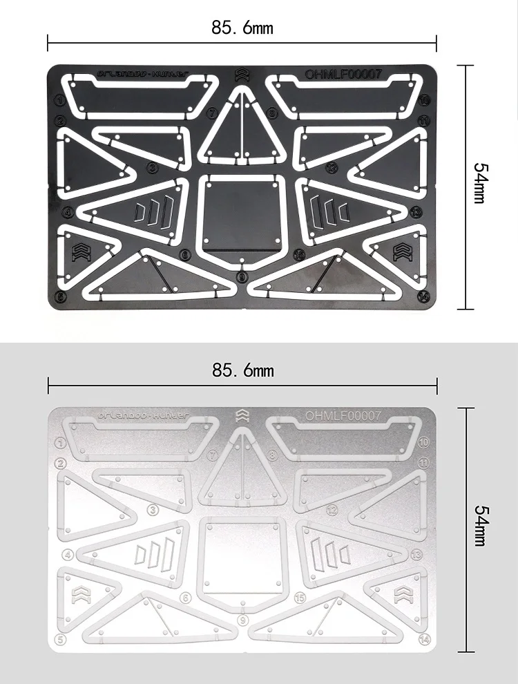 Orlando Hunter X01 Stainless Steel Exterior Decor Sheet 1:32 Model Climbing Car Apperance Accessories