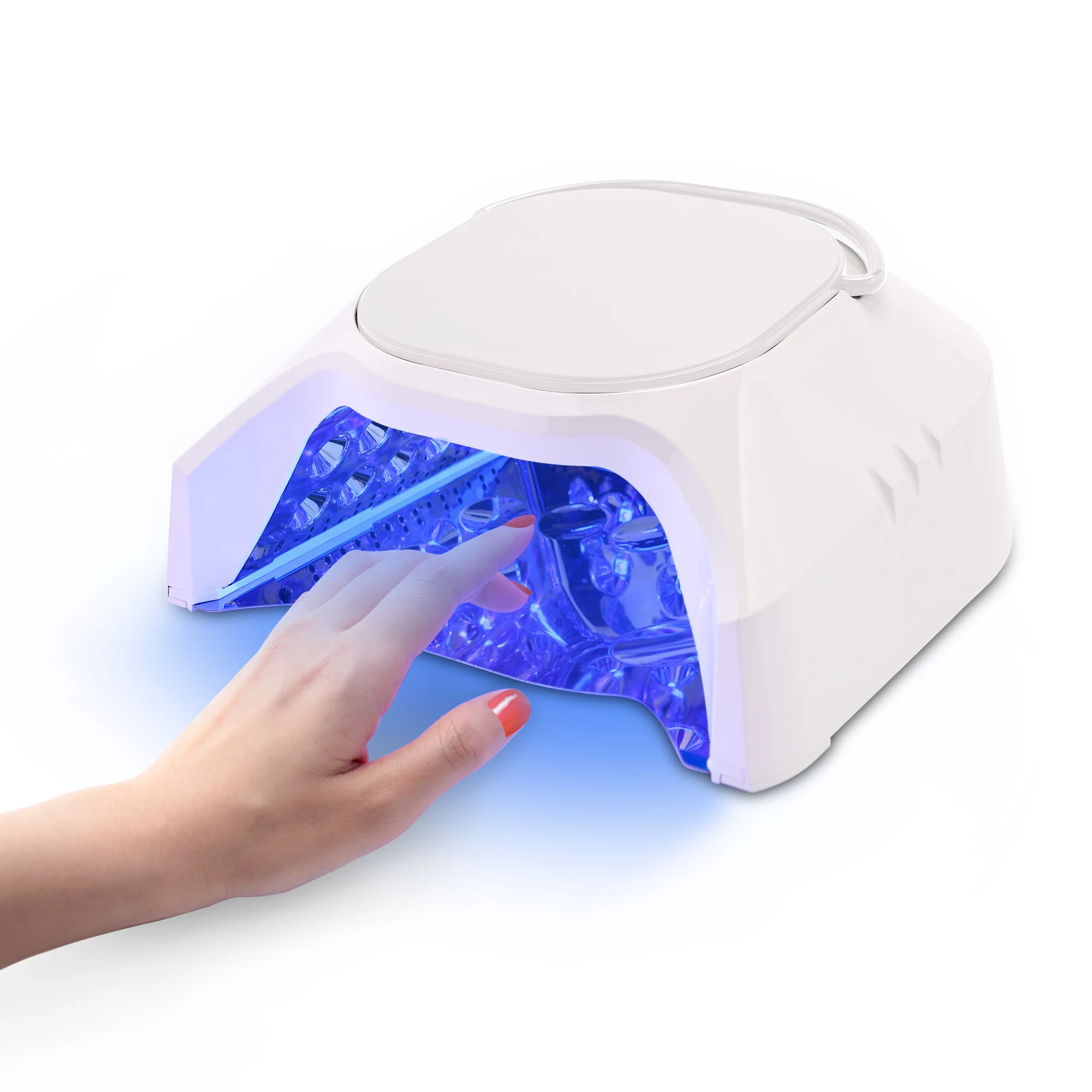 2024 86w High Power Salon Grade Fast Cure Nail Lamp Dryer UV LED Cordless Rechargeable Desktop Professional for Long Nail Design