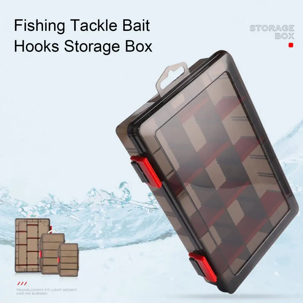 

Versatile Container Semi-transparent Fishing Tackle Accessories Organizer PP Plastic Fishing Tackle Box Fishing Equipment