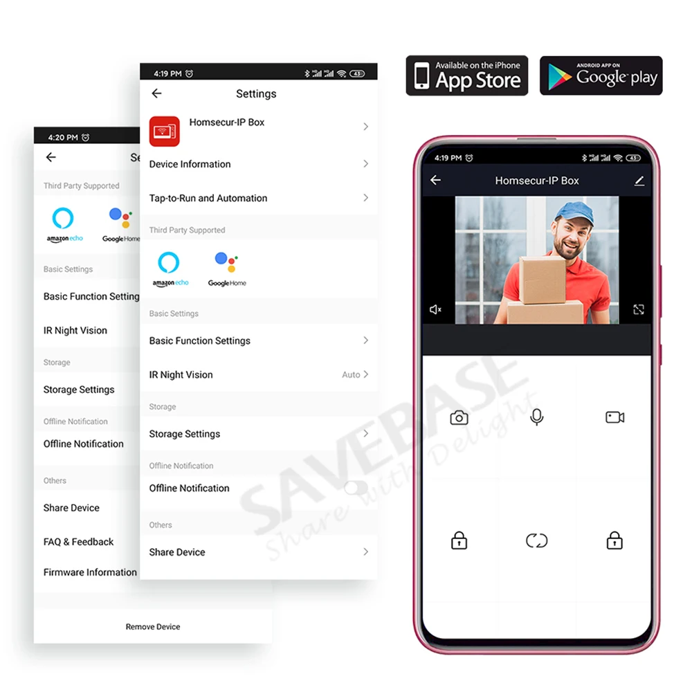 WIFI BOX APP iOS/Android التي يتم التحكم فيها تحويل نظام الاتصال الداخلي لباب الفيديو CVBS/AHD إلى إشارة WIFI