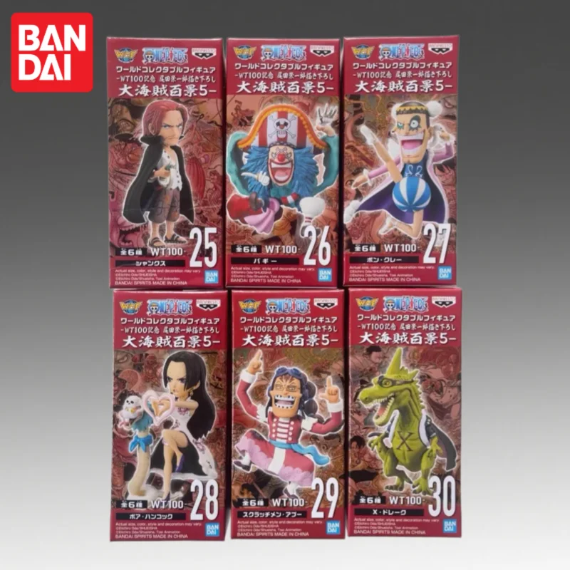 En stock, Bandai Original Banpresto Wcf One Piece Shanks Hancock, figura de acción, modelo de muñeca, nuevo en caja, juguetes de personajes de Anime