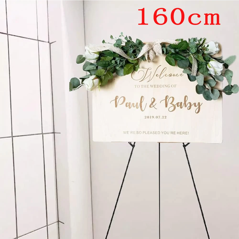 Tragbarer 160cm/63 Zoll Staffelei-Ständer für Hochzeitsmalerei-Präsentation, klappbarer, verstellbarer Metall-Dreibein-Staffelei mit Tasche