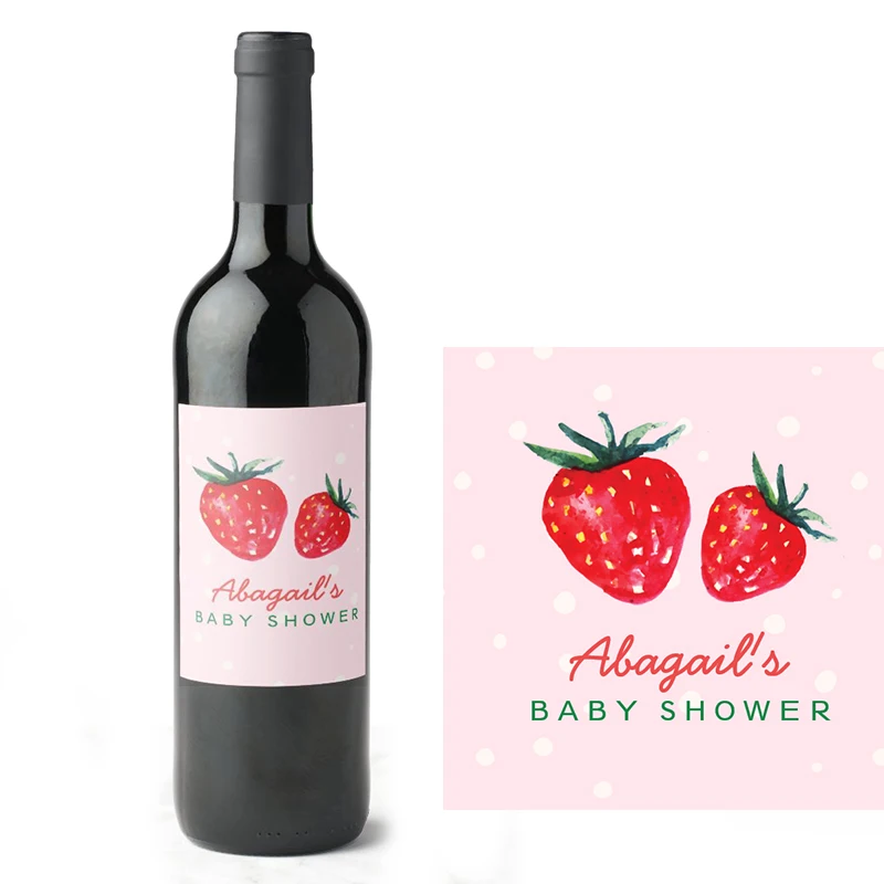 Personalized Waterproof Wine Bottle Labels, DIY Logo Stickers, Birthday Party Favors Supplies, Customized, 18Pcs