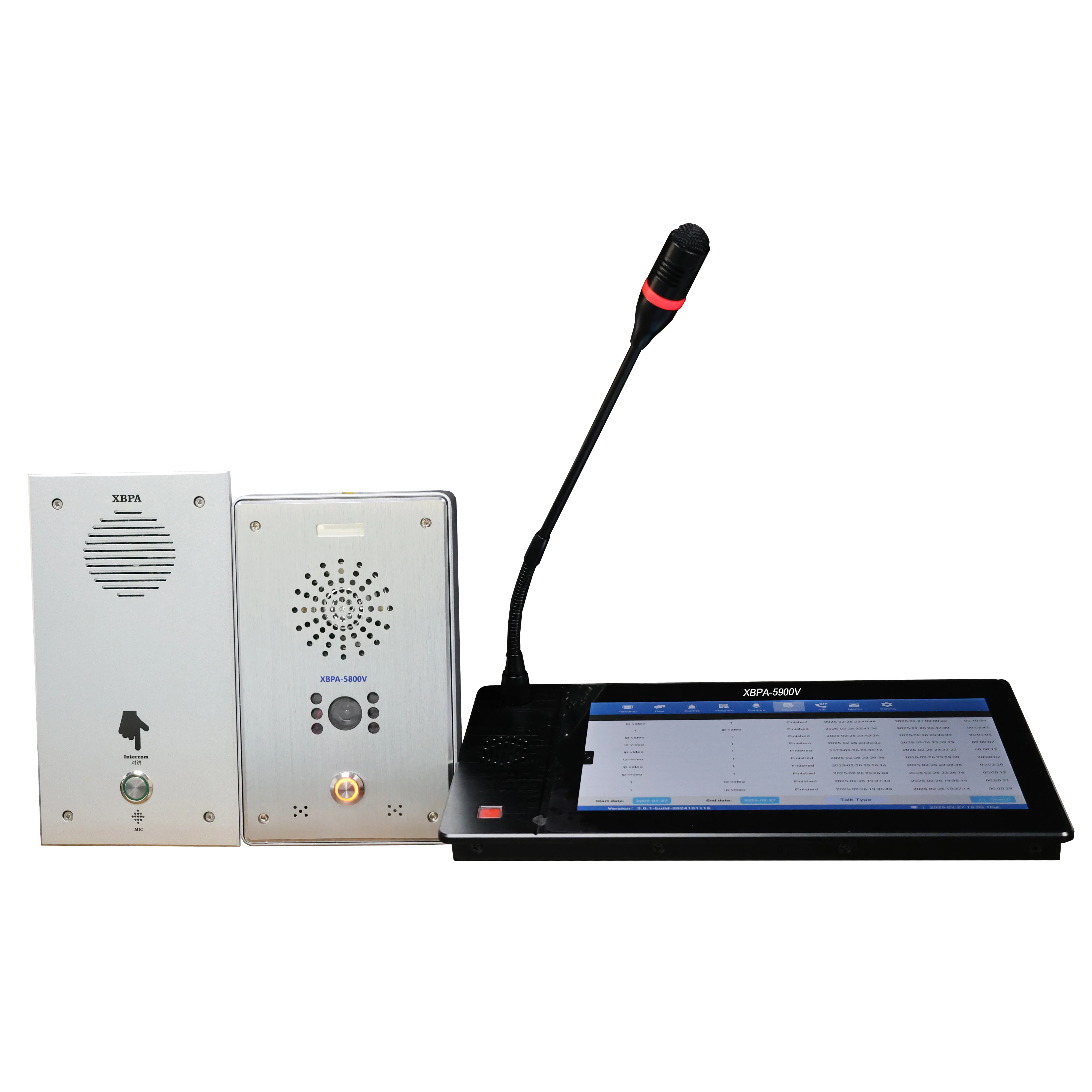 ميكروفون TLF لسطح المكتب IP/SIP مع وظيفة مؤتمرات البث، هاتف باب صوتي