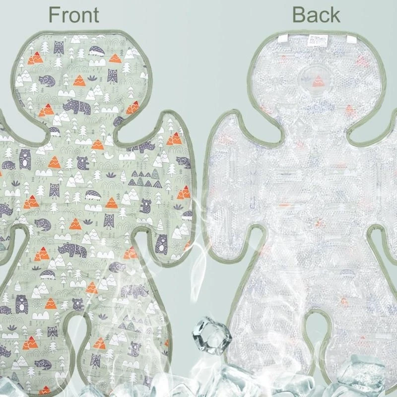 J15U Chair cooling Liners Ice Breathable Pad Safe Seats Cooling Liners Large for Infants