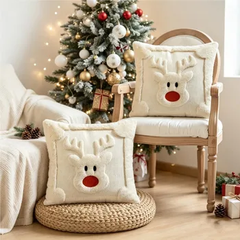 Knitted Christmas Cushion Cover 3