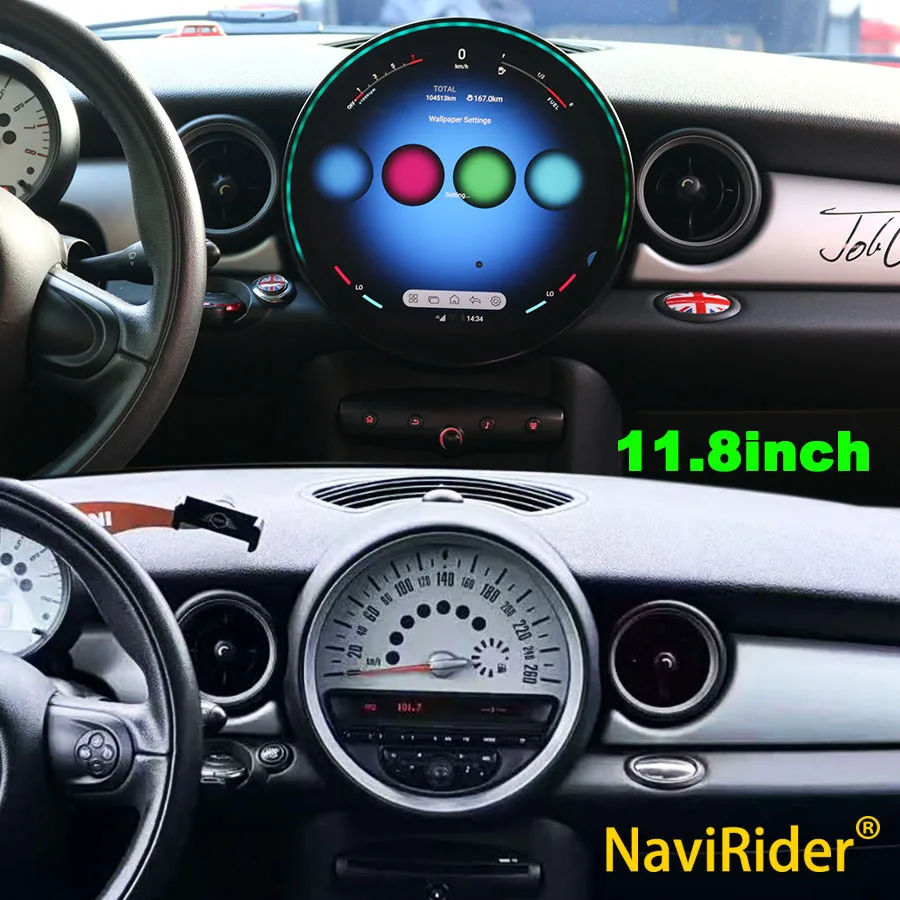 

11.8" Carplay For BMW Mini Cooper R56 R60 2007-2013 Car Radio GPS Navigation Android Touch Screen Multimedia Video Player Auto