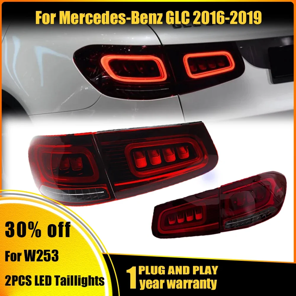 

TailLight For Mercedes-Benz GLC 2016-2019 W253 GLC260 GLC300 GLC350 GLC43 AMG LED Car Brake Lamp Stop Reversing Auto Accessories