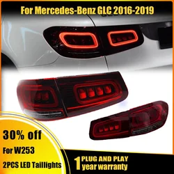 TailLight For Mercedes-Benz GLC 2016-2019 W253 GLC260 GLC300 GLC350 GLC43 AMG LED Car Brake Lamp Stop Reversing Auto Accessories