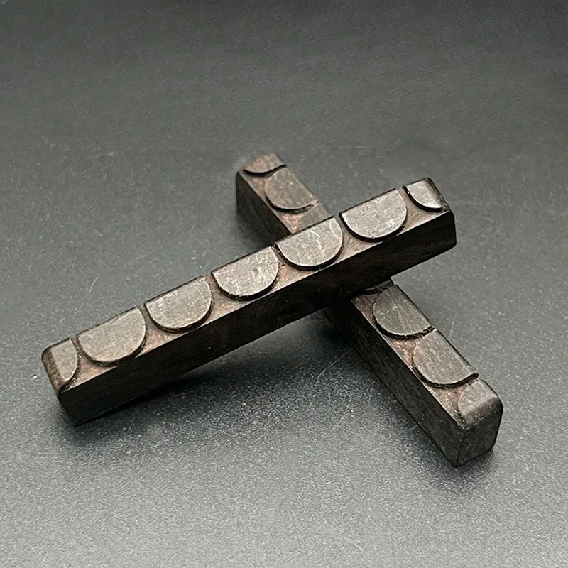 

10Pcs Ebony Nut for Classic Guitar 52x6x9MM Solid Wood Nut for 6-String Classical Guitar Parts