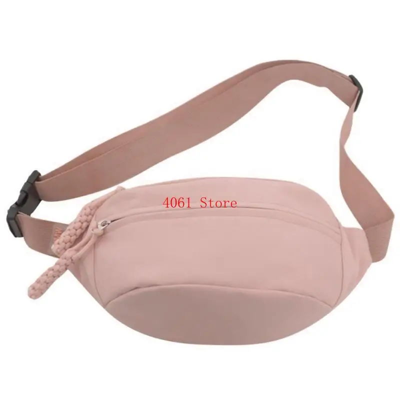 

Nylon Crossbody Bag with Adjustable Strap Trendy Waist Bag Convenient Chest Bag Men Waist Pack for Shopping & Travel