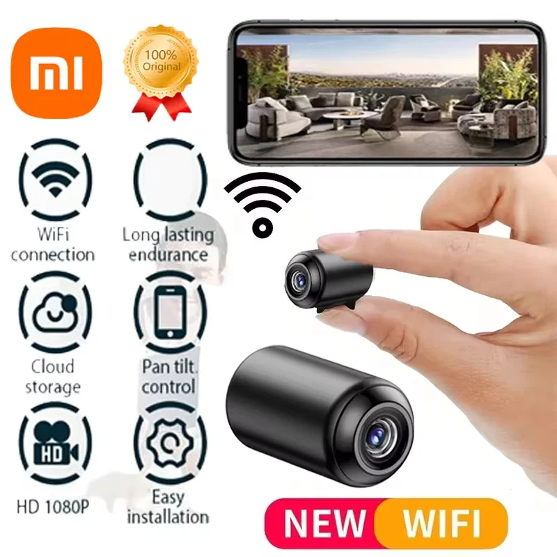 XIAOMI Mini Wireless Camera 1080p HD 8K Wifi Indoor Home Night Vision Monitoring Camera Mobile App Remote Network Monitor 2025