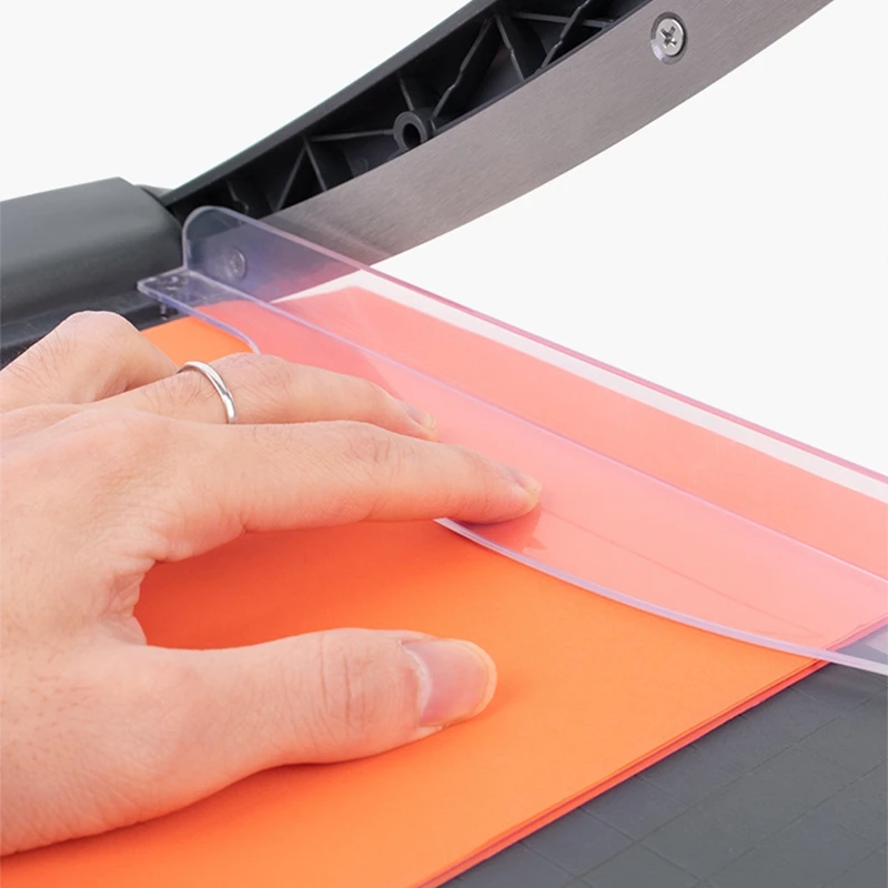 Портативный резак для бумажных ножей, защитный резак с защитной защитой, высокопрочный Гильотинный Резак