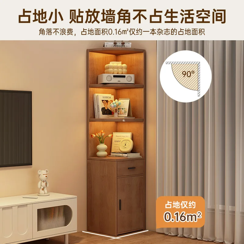 Eckschrank aus massivem Holz