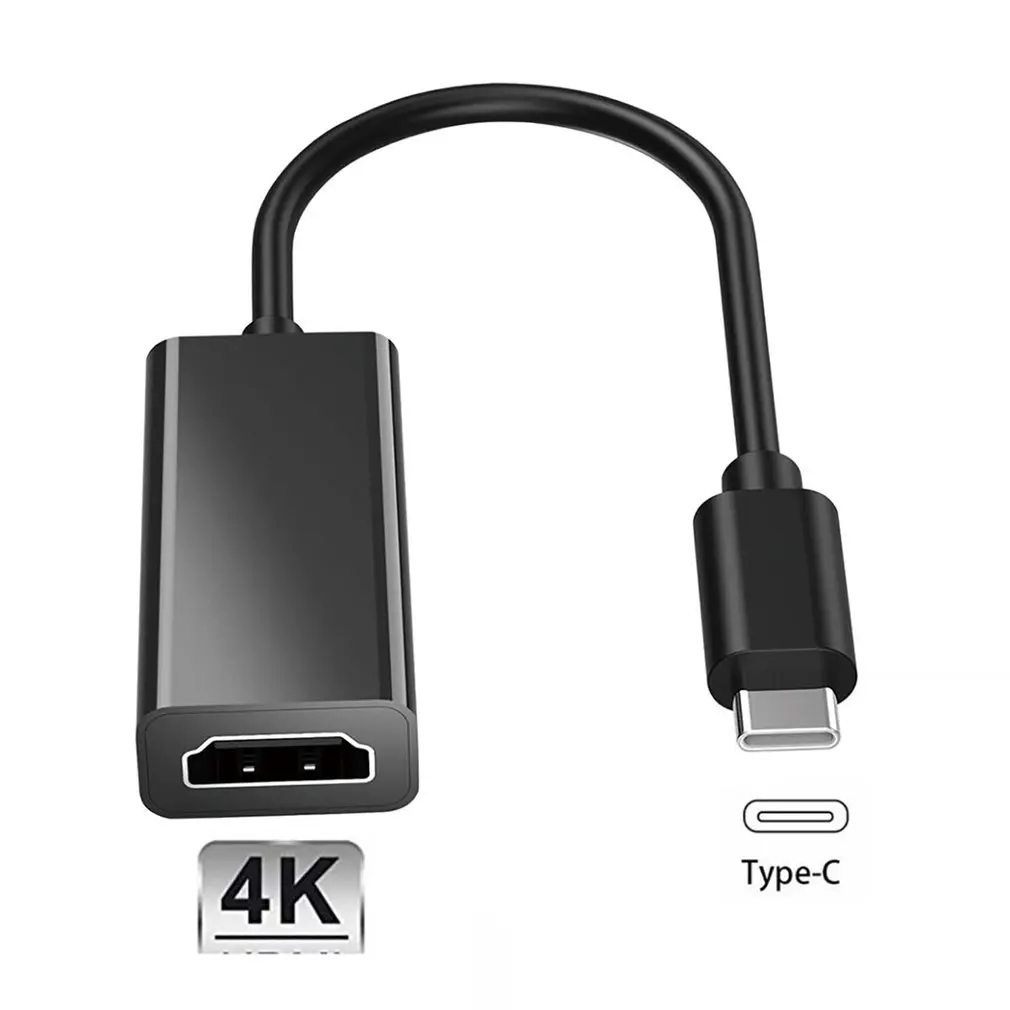 

TypeC To HDMI-compatible Cable HD 4k USB HDTV Adapter Cord For MacBook For Samsung Galaxy Computer Connection Cable Dropshipping