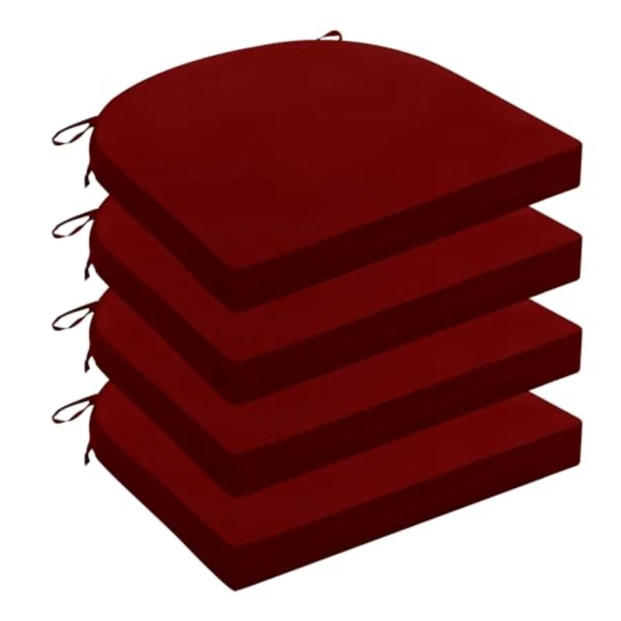 

Подушки для уличных стульев для патио — набор из 4 подушек для патио — водонепроницаемые круглые угловые подушки для уличного сиденья