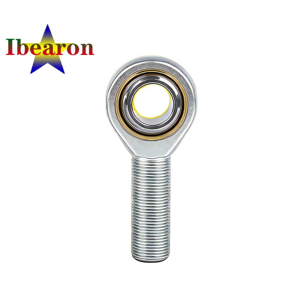 1PCS SA16T/K SAL16T/K Self-lubricating Rod End Bearings Male Threads Steel On PTFE-metallic Fabric Maintenance Free