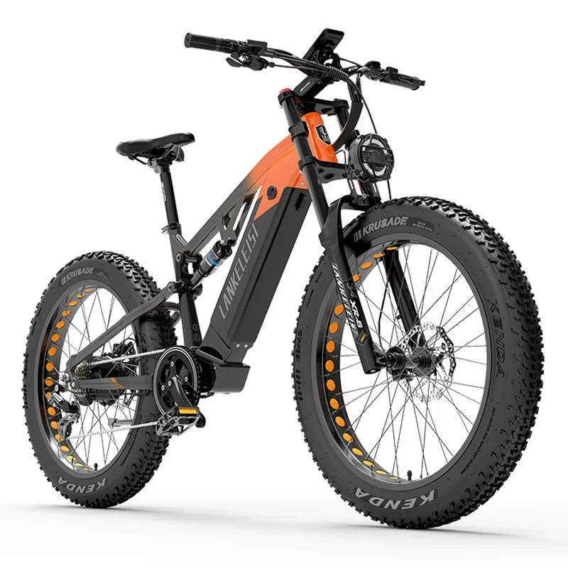 LANKELEISI RV800 Electric Bicycle 750W Bafang Motor 48V20AH All-terrain E Bike Adult Mountain Bike 26*4.0 Fat Tire Electric Bike