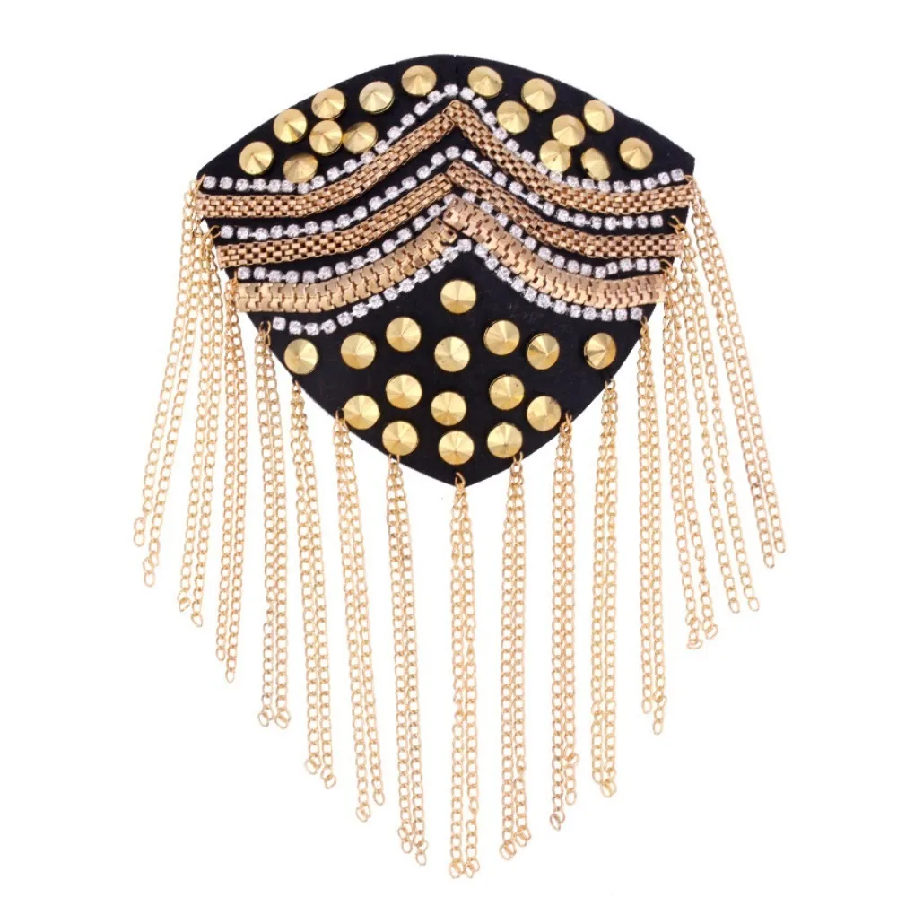Jewelry Epaulets Shoulder Board Rhinestone Punk Shoulder Flash Shiny Crystal Theatre Armband Girl