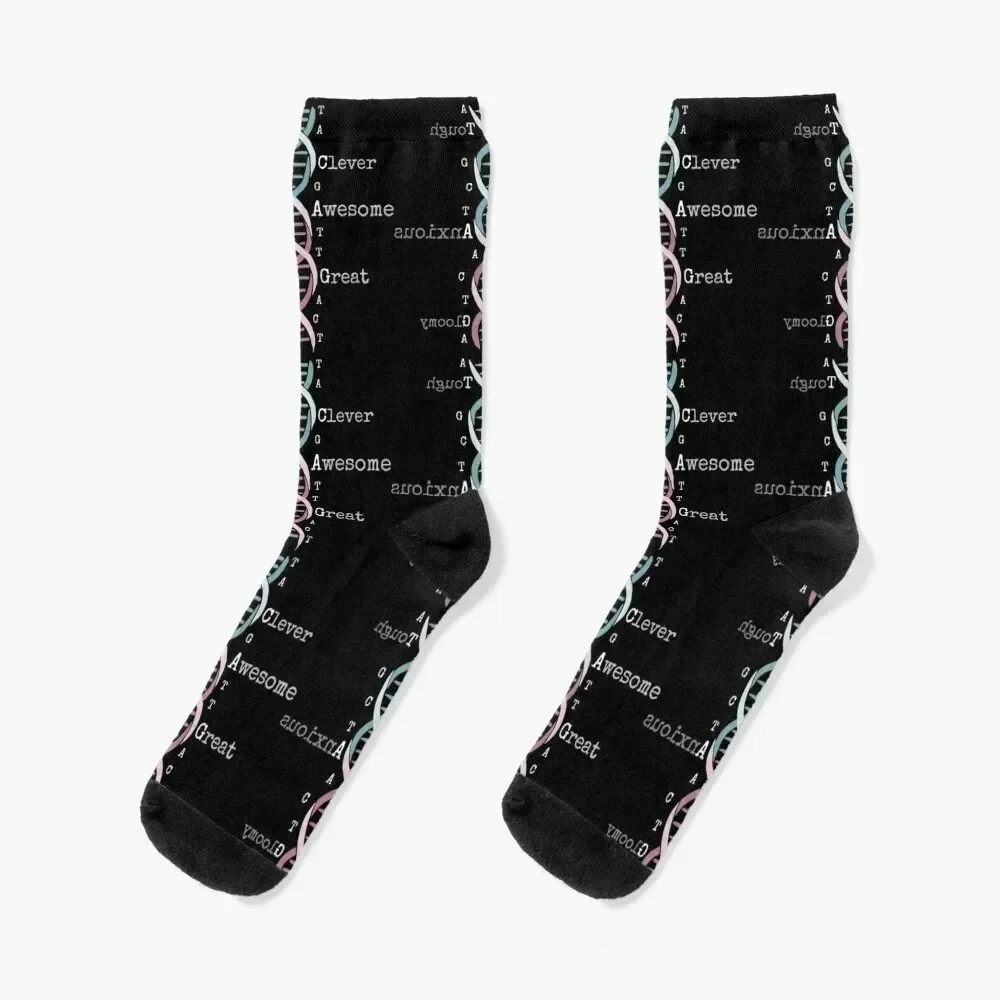 DNA - Awesome Genome Funny Science Genetics Birthday Gift Socks winter gifts ankle set hiphop Socks Men Women's