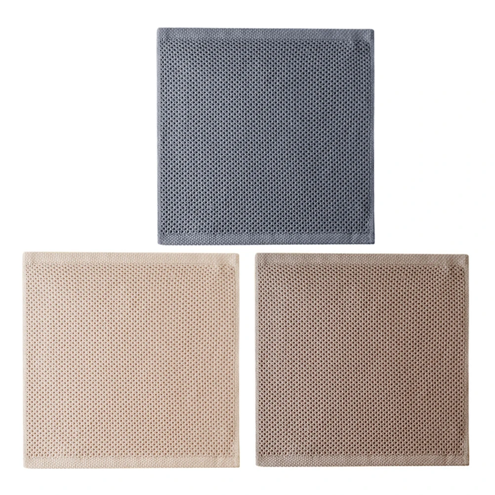 

3 Pcs Cleaning Cloth Dish Towels Kitchen Wash Cloths Rack Dishwashing Rags
