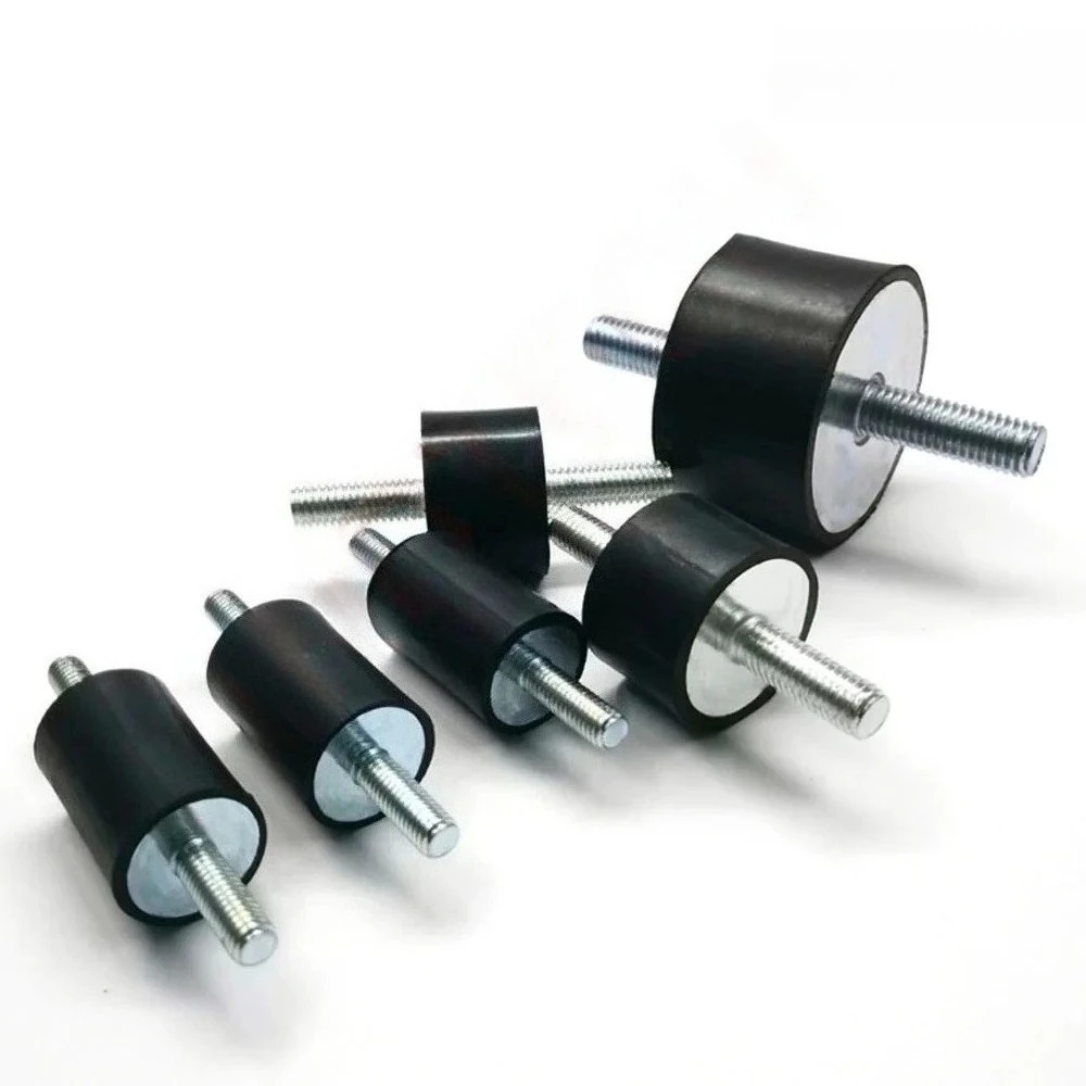 1Pcs Double Male Thread M10 M12 M16 M20 Rubber Mount Anti Vibration Male-Male Shock Absorbers VV-Type Dia 40-150mm Silent Block