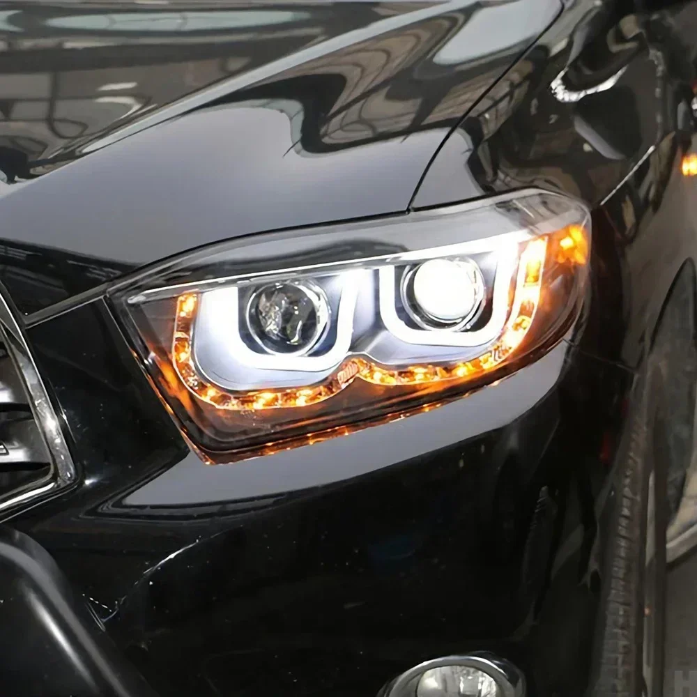 

Автомобильные фары для Highlander Kluger 2009-2011, обновление объектива проектора с высокой настройкой в сборе, светодиодные аксессуары для автомобильных фар