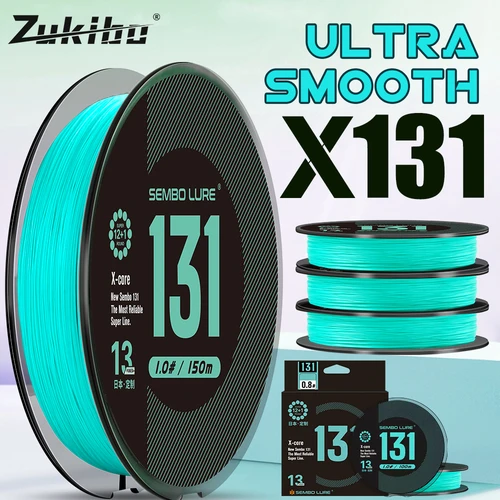 Imagen 1 del producto ZUKIBO X13 Japón rendimiento multifilamento PE línea suave súper 13 hebras trenzado línea de pesca 150m 200m línea de agua salada duradera