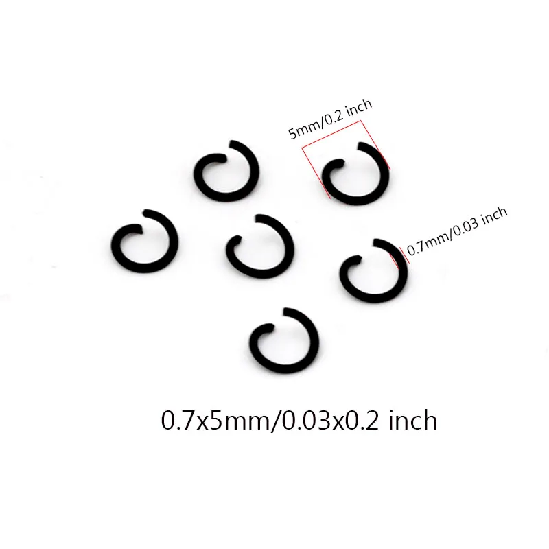 100Pcs 4mm 5mm Stainless Steel Black Plated Open Jump Rings Split Rings Connectors for DIY Jewelry Making Accessories Supplies