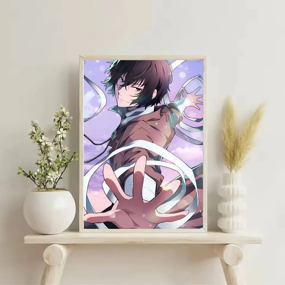 Osamu Dazai Poster Self-adhesive Art Waterproof Paper Sticker Coffee House Bar Room Wall Decor