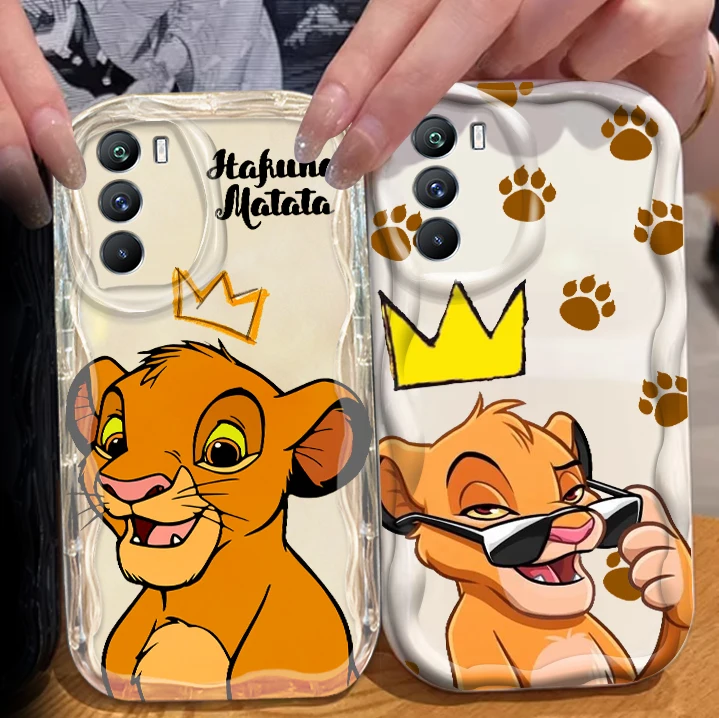 Disney Lion King Cute Simba For Xiaomi Mi 14 12 12T 11 Lite Poco M6 X6 X5 X4 X3 M3 F4 Pro GT NFC 5G Wave Oil Funda Phone Case