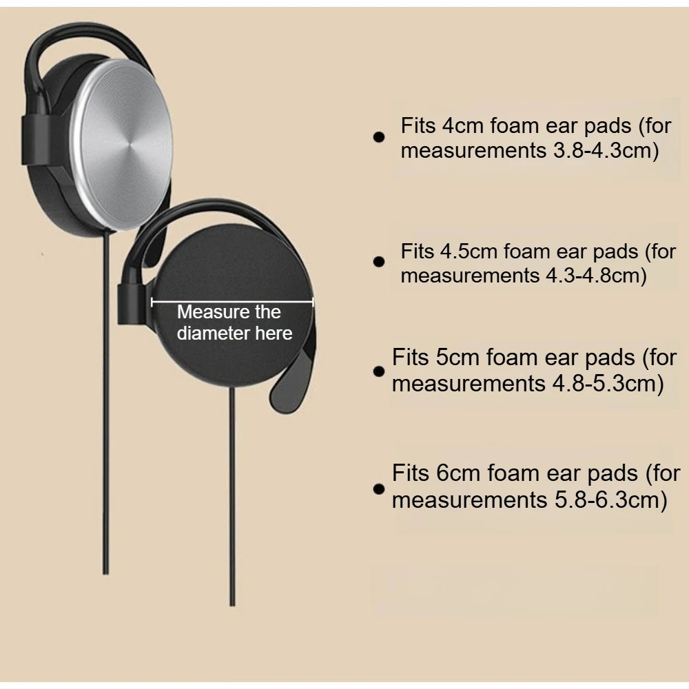 Para Philips y Sony, funda de esponja para auriculares, funda protectora para orejeras, funda de algodón, accesorios universales