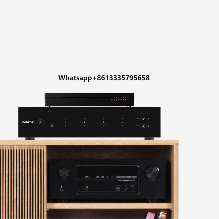 

HA400 Hi-Fi Sound 4 Zone Multiroom Amplifier Smart Home Control Device Audio Integrate Amplifier