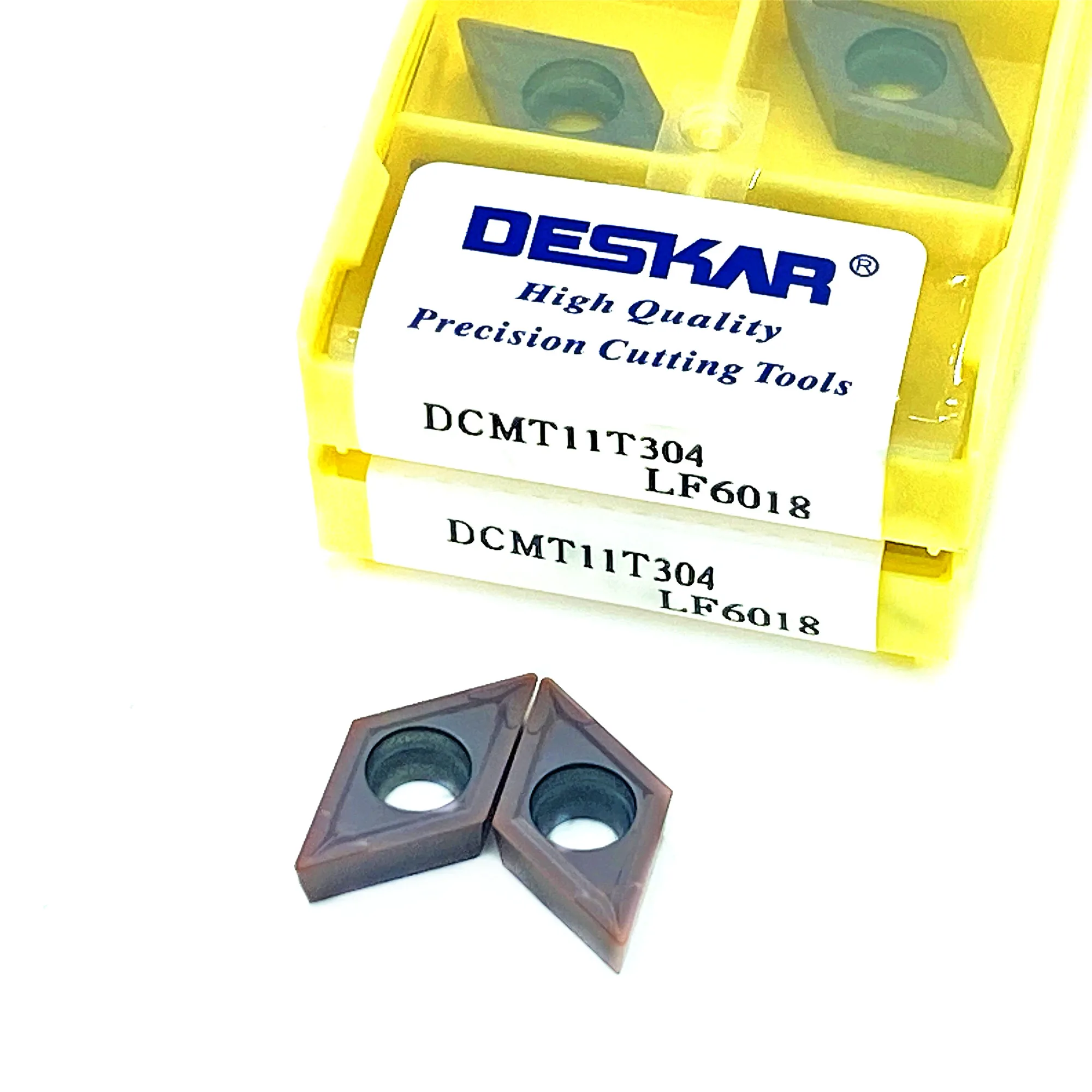 DESKAR  DCMT070204,DCMT070208,DCMT11T304,DCMT11T308,-MV LF6018 CNC Lathe Tool Turning Carbide Insert For stainless steel