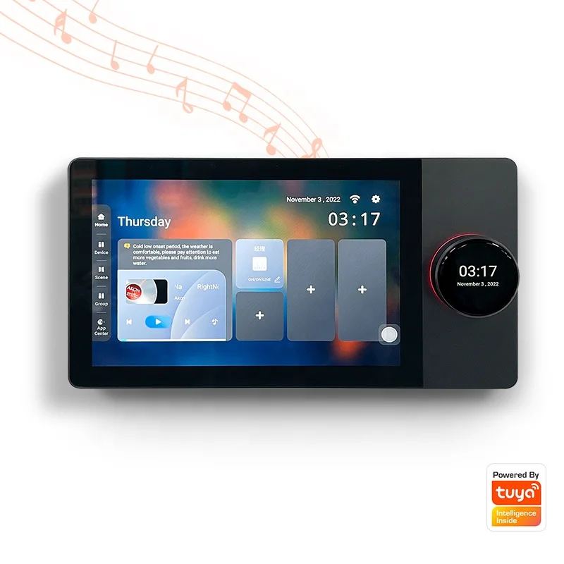 

Tuya Smart Home Control System WiFi Multifunctional Touch Screen 8-inch Zigbee Gateway BLE Music Central Control Switch Panel